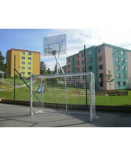 Bránka na hádzanú 2 x 3 m (ZN) s basketbalovou konštrukciou: